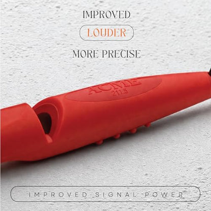 ACME Alpha 211.5 Professional Dog Training Whistle with Enhanced Ergonomic Grip. BPA-Free Plastic. 110 dBA. Long Range. Standardized Frequency. Weatherproof. Made in the UK (Carmine Red) - color: Carmine Red