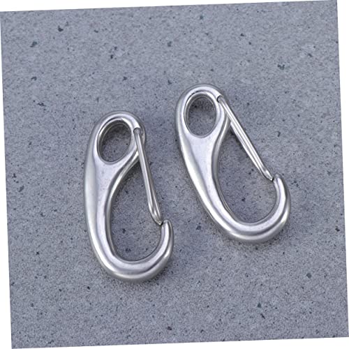 4pcs Stainless Steel Pet Id Tag Clips for Dogs and Cats Quick Connect Clamps for Easy Collar Changes and Tag Transitions