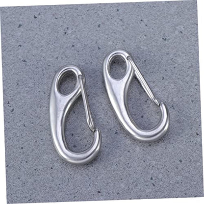 4pcs Stainless Steel Pet Id Tag Clips for Dogs and Cats Quick Connect Clamps for Easy Collar Changes and Tag Transitions