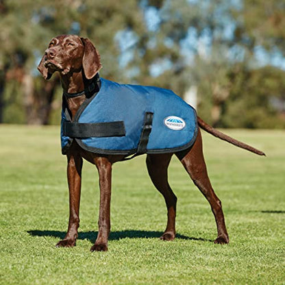 WeatherBeeta ComFiTec Classic Dog Coat, Dark Blue, 10" - color: Dark Blue, size: 10"