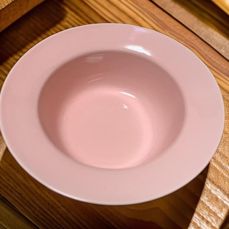 Food-Grade Ceramic Pet Water Bowl for Cats & Small Dogs (Baimomth-Pet WaterBowl-Pink-005) - color: Baimomth-Pet WaterBowl-Pink-005