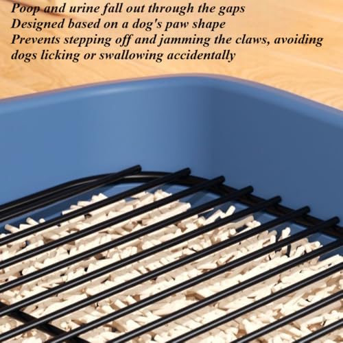Mesh Dog Potty Tray Removable Stable Structure - Indoor/Outdoor Dog Training Toilet Litter Box for Small & Medium Dogs(Yellow) - color: Yellow