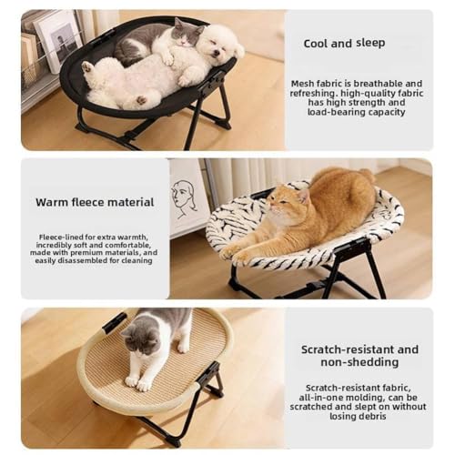 Elevated Outdoor Dog Bed,Foldable ElevatedDog Bed with Sturdy Wire Frame,Portable Folding Washable Non Slip Cot,Cooling Elevated Pet Cot,for Pets Cats Puppy Sleep Rest Outside Camping Travel