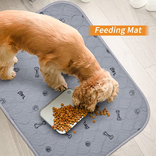 Washable Pee Pads for Dogs, 4 Pack Puppy Pads Washable with Non Slip Bottom,Absorbent Reusable Whelping Pads Dog Mats for Floor Protector, Couch Cover, Crate, Puppy Training 24x36 - size: 24X36" (Pack of 4)