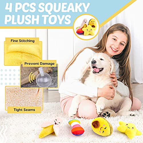 LOYEE Puppy Toys 21 Pack, Small Dog Chew Toys with Rope Toys for Teething Pet Cute Squeak Toy with Treating Ball for Puppy, Small Dogs - 21 Pack - style: 23 - Pack Fox