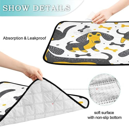 Qilmy Dogs Pet Mat, Waterproof Reusable Dog Training Pad Anti-Slip Pet Creat Pad for Small Medium Large Dogs and Cats - size: Smallx3