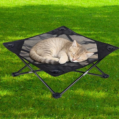 Foldable Dog Bed | Moisture-Resistant Waterproof with Bag | Indoor Outdoor Pet Mesh Bed - for Living Room Camping Yard Balcony Garden Backyard Puppy Kittchen