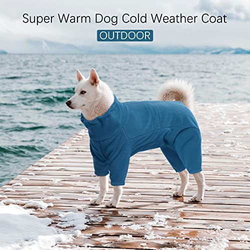 ROZKITCH XS Dog Winter Coat, Pet Windproof Warm Cold Weather Jacket Vest Cozy Jumpsuit Apparel Outfit Clothes for Small Medium Large Dog Walking Sleep XS - color: Turquoise, size: XS