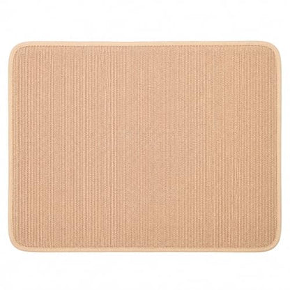 for Canine for Travel, Portable Dog Settle Mat, 70x55cm Brown Textile, Washable Resistant Non-Slip Dog Crate Mat