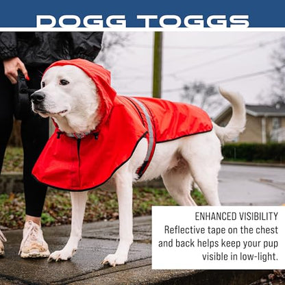 FROGG TOGGS Dogg Toggs Raincoat, Red, Size MD - color: Red, size: Medium