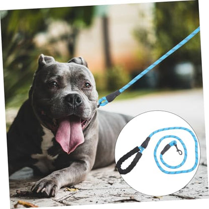 VILLCASE Heavy Duty Reflective Dog Leash with Padded Handle, 1.2cm X 150cm Nylon Rope for Outdoor Walking and Night Safety, Suitable for Small to Large Dogs