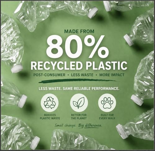 80% Recycled Plastic Dog Poop Bags – Extra Thick, Leak Proof Waste Bags, Big Dog Approved (Unscented, 270 Bags) - size: 270 Count (Pack of 1), style: Unscented