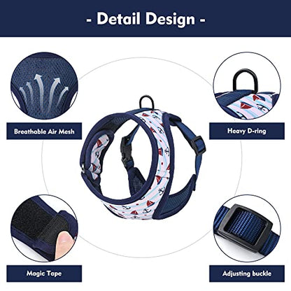 Mile High Life Step in Dog Harness for Small Dogs No Pull, Easy Get on Air Mesh Vest Harness, Adjustable Easy Closures Both Neck and Chest (White, XS Chest 11.4"-16.1") - color: White, size: XS Chest 11.4"-16.1"