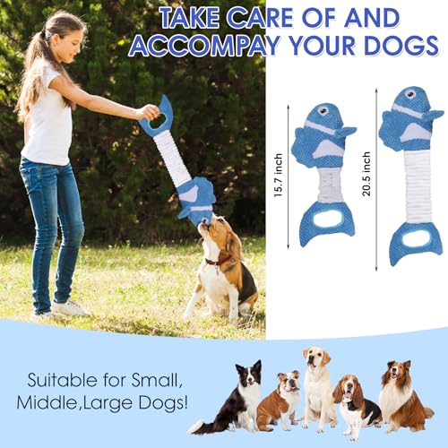 Squeaky Dog Toys - Plush Toy, Durable, Stretchy, Keeps Dogs Busy, Interactive Dog Toys Stress Release Game for Boredom Suitable for Small Medium and Large Dogs - color: Blue