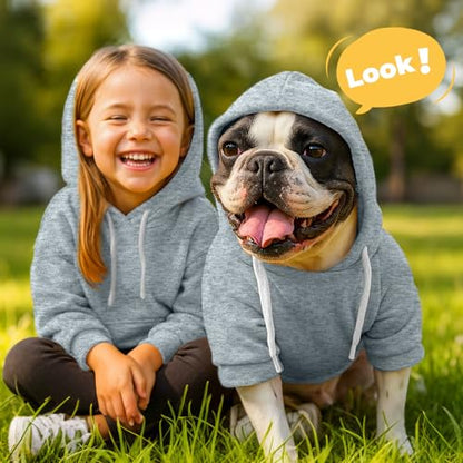 PETCARE Basic Dog Hoodie Sweaters for Small Medium Large Dogs Cats Puppy Clothes Soft Warm Fleece Dog Hoodies Sweatshirt with Small Pockets Fall Winter Chihuahua Dachshund Golden Retriever Outfits - color: Grey, size: 3XL(Suggest 20-30 lbs)