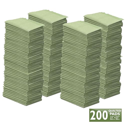 Four Paws Wee-Wee Superior Performance Bamboo Pee Pads for Dogs, Earth Friendly Dog & Puppy Potty Training Pads, Crate Liners, Housebreaking Supplies, 22" x 23" (200 Count) - size: 200 Count