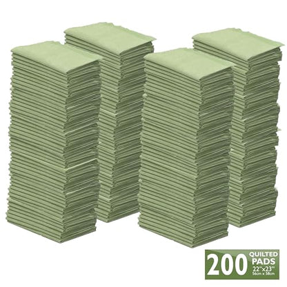 Four Paws Wee-Wee Superior Performance Bamboo Pee Pads for Dogs, Earth Friendly Dog & Puppy Potty Training Pads, Crate Liners, Housebreaking Supplies, 22" x 23" (200 Count) - size: 200 Count