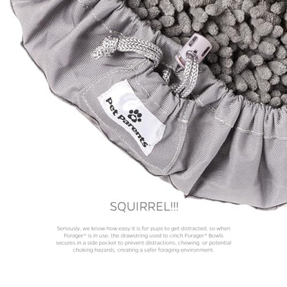 Pet Parents Forager Bowls, Slow Feeder Dog Bowls with SoftSnout & Non-Slip Backing Technology, Dog Feeder Mat & Snuffle Mat for Large Dogs and Small Dogs (Forest Modern Grey)
