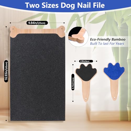Dog Scratch Board Large Scratching Pad Multi-Functional Trimming Tool Alternative to Dog Nail Clippers and Pet Grinders Pet Nails Care for Dogs&Cats,Interactive Grooming Tool