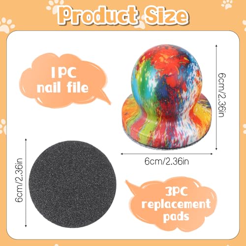 Nail File for Dogs Dog Nail Scratch Board Puppy Nails File with 3 PCS Replaceable Sandpaper