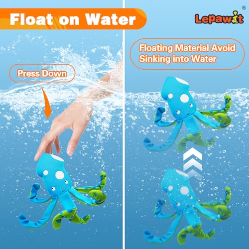 Squeaky Dog Toys, Floating Dog Toys for Indoor or Outward Play, Interactive Gifts for Small and Medium Dogs - Octopus - style: C-Octopus