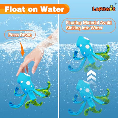 Squeaky Dog Toys, Floating Dog Toys for Indoor or Outward Play, Interactive Gifts for Small and Medium Dogs - Octopus - style: C-Octopus