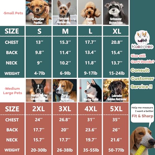 Koneseve Dog Hoodie Fleece Puppy Clothes Warm Sweater with Hat for Small Dogs Cat Hooded Shirt Kitten Pet Basic Sweatshirt with Pocket Doggie Soft Winter Coat Apparel (Green; S) - color: Green, size: S-(2~7lb) | Chest(~13")