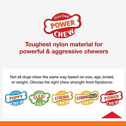 Nylabone Knuckle Bone Pop-in Treat Toy Power Chew Toy with 30 Refills, Interactive Treat Dispensing Enrichment Toys for Dogs, Long Lasting Chicken Flavor, Large Dogs - Up to 50 lbs, 2 Pack - size: Large