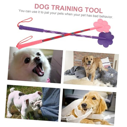 Abaodam 2Pcs Paw Shape Dog Training Flexible Rubber Training Tool for Small Dogs Equipment to Enhance Intelligence and Obedience Fun Pet