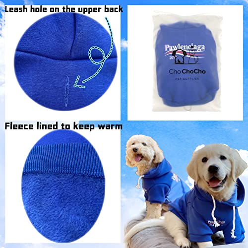 ChoChoCho Stylish Streetwear Blue Dog Sweatshirt Tracksuits, Cats Hoodies, Dog Outfit for Cat Puppy Small Medium (5XL) - color: Pawlenciaga, size: 5XL (Chest: 32.3''-36.6'' / Suggest: 89-139 lbs)