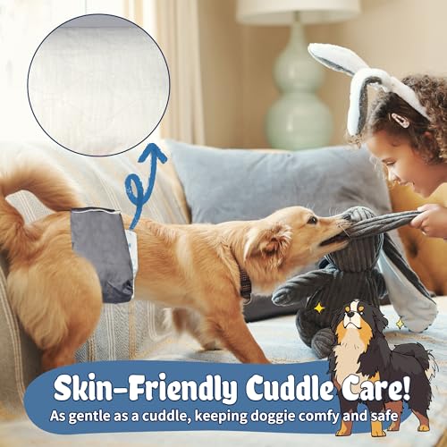 LeapSheep Dog Diaper Liners Pee Pads for Male and Female Dogs, Dog Period Pads, Super Soft Absorbtion Dog Booster Pads Fits Belly Bands, Wraps and Washable Doggy Diapers Female (L, 20) - size: Large