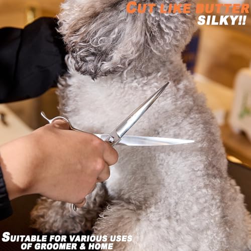 High-end Professional Dog Grooming Curved Scissors Pet Curved Shears 7.5 Inches Extremely Very Sharp Made Of Stainless Steel Alloy By Hand For Dog Cat Groomer - style: 7.5inch Curved Shears