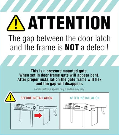 Regalo White Extra Wide Metal Pet Gate, 2" L X 49" W X 30" H - color: White, size: 29-49"W x 30"H