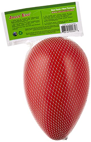 Jolly Pets Jolly Egg Dog Toy, 8 Inches/Medium, Red (JE08 RD) (Pack of 2) - color: Red, size: Medium (8 in) (Pack of 2)