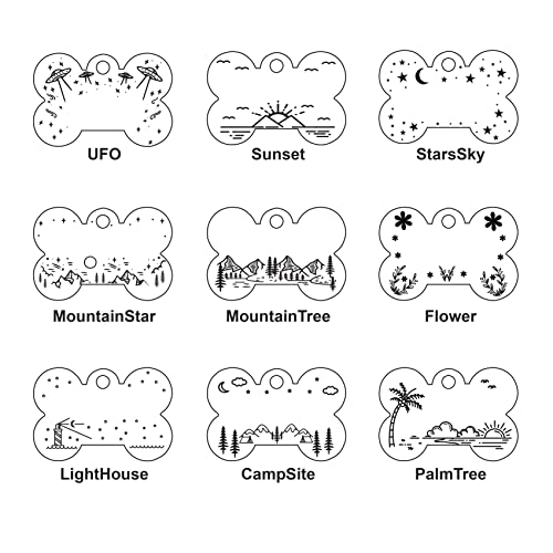Personalized Dog Tag with 5 Lines of Custom Deep Engraved Durable Stainless Steel Pet ID Name Tag Designer Small Size Bone - size: Small, style: Bone