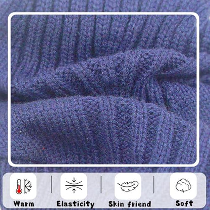 Dog Sweaters for Small Dogs Male Puppy Sweater Fall Winter Dog Knitted Sweaters Warm Puppy Clothes Sweater Pet Knitwear Tiny Dog Clothes (Navy Blue, Small) - color: Navy Blue, size: Small