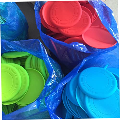 5pcs Flying Disc Dog Toy Interactive Outdoor Chew Toys for Puppies Pet Discs for Fun Training Durable Soft Material for Chewing Fetching
