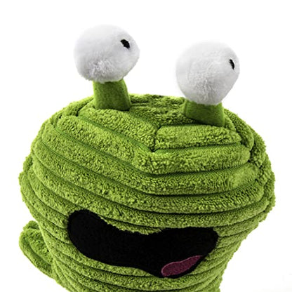 goDog PlayClean Germs Squeaky Plush Dog Toy with Odor-Eliminating Essential Oils, Chew Guard Technology - Green, Large - color: PlayClean - Germs Monster (Green), size: Large