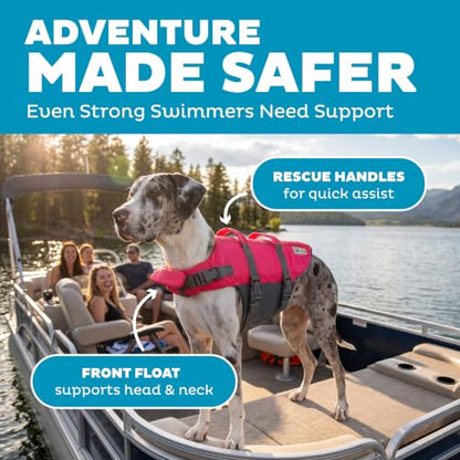 Outward Hound Granby Splash Pink Dog Life Jacket, XL - color: Pink, size: X-Large (Chest Girth: 33"-44")