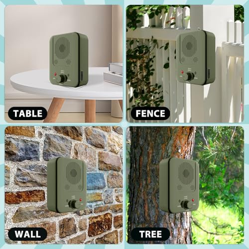Anti Barking Device, Dog Barking Control Device for Dogs, Dog Barking Deterrent Devices, Ultrasonic Dog Barking Silencer for All Dogs Indoor Outdoor, Bark Box Stop Dog from Barking (Green)