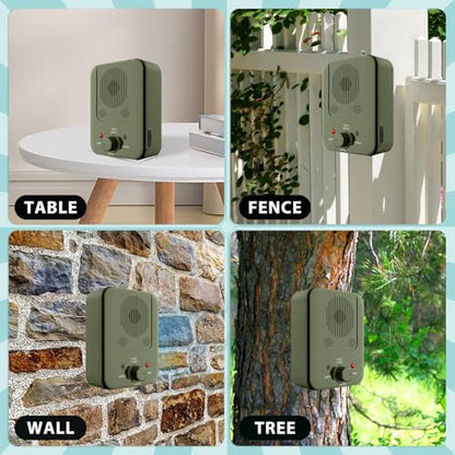 Anti Barking Device, Dog Barking Control Device for Dogs, Dog Barking Deterrent Devices, Ultrasonic Dog Barking Silencer for All Dogs Indoor Outdoor, Bark Box Stop Dog from Barking (Green)