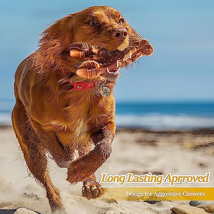 NEZIN Dog Chew Toys, Indestructible Dog Toys for Aggressive Chewers, Tough Dog Toys, Durable Dog Chew Toys for Large Medium Breed, Interactive Dog Toys with Real Beef Flavor (Lobster) - color: Lobster