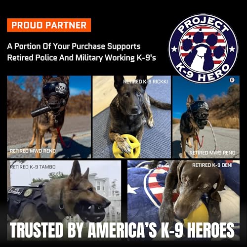 Monster K9 Scout Ball | Virtually Indestructible. Lifetime Guaranteed. | VULCRON™ Natural Rubber | Durable Dog Toy for Aggressive Chewers | Tough, Heavy Duty | Medium & Large Breed, 3" Pack of 2 - size: 2-Pack