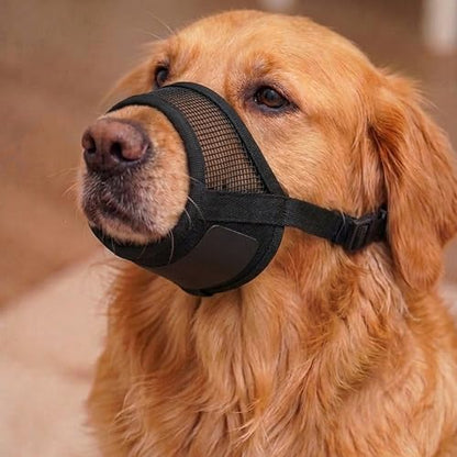 Dog Muzzle for Large Dogs – Adjustable Velcro with Air Mesh Muzzle for Large Sized Dog | Mussels for Dogs Grooming | Muzzles to Prevent Biting Barking Chewing | Extra-Large Size - size: XL ( 8.6” - 11” )