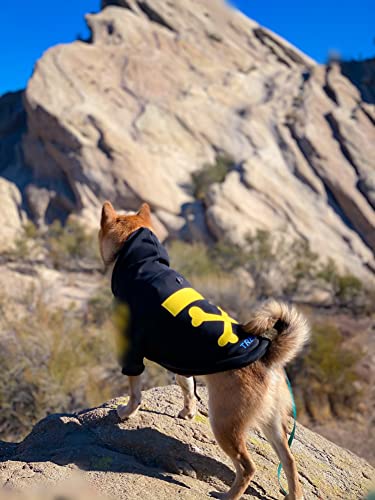 ChoChoCho Stylish Dog Hoodie Dog Clothes Streetwear Cotton Sweatshirt Fashion Outfit for Dogs Cats Puppy Small Medium Large (5XL, Yellow) - color: Woof-Yellow, size: 5XL (Chest: 32.3''-36.6'' / Suggest: 89-139 lbs)