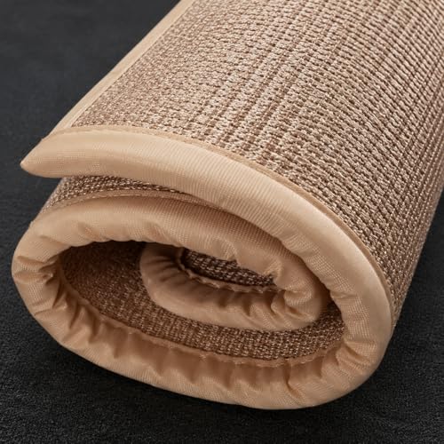for Canine for Travel, Portable Dog Settle Mat, 70x55cm Brown Textile, Washable Resistant Non-Slip Dog Crate Mat