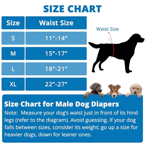 Paw Legend Washable Dogs Diapers Male Dog Belly Bands for Male Dogs Diapers Reusable Puppy & Doggie Diapers Male (5 Pack, Small) - color: Dinosaur, size: Small