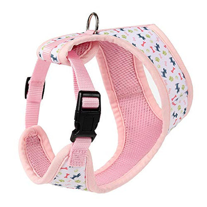 Mile High Life Step in Dog Harness for Small Dogs No Pull, Easy Get on Air Mesh Vest Harness, Adjustable Easy Closures Both Neck and Chest (Pink, XS Chest 11.4"-16.1") - color: Vest Harness Pink, size: XS Chest 11.4"-16.1"