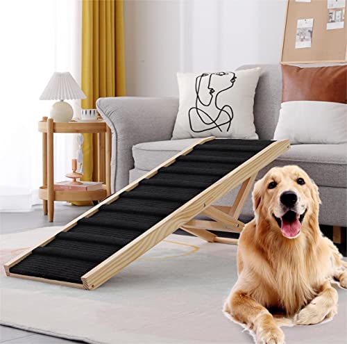 Large Dog Pet Ramp Stairs for Bed Car Truck Couch SUV,Dog Pet Ramp for Small Large Dogs Pets to Get on High Bed Truck Couch Sofa - size: Large