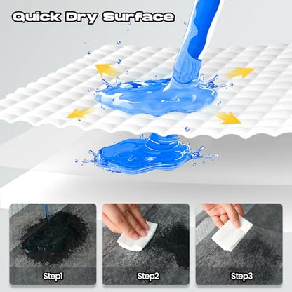 Dog Pee Pads for Dogs XXL 30"x36" Charcoal Puppy Pads 50 Counts Extra Large Disposable Activated Carbon Super Absorbent Full Edge-Wrapping Odor-Control Training Pads with Adhesive Tabs - size: 50 Count (30"x36")